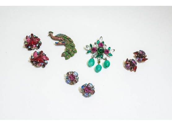 Vintage Peacock Brooch And More