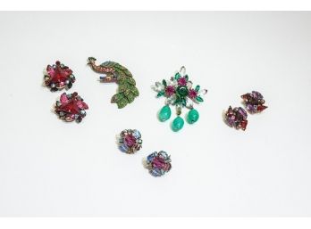Vintage Peacock Brooch And More