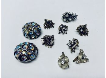 Vintage Rhinestone Buttons And More