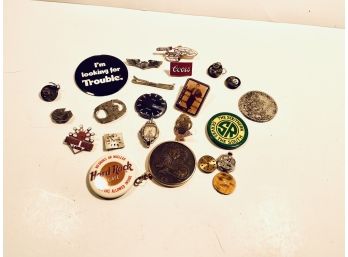 Sterling Wings And Collectors Pins