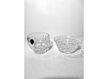 Waterford Bowl And Candle Holder