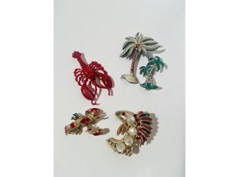 Island Fever Brooches