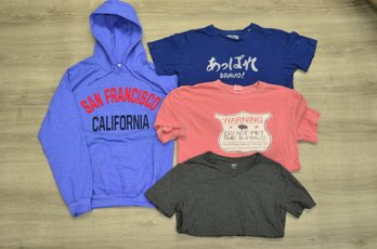 Clothing Lot J: Sweatshirt And TShirts