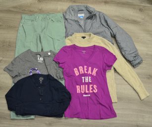 Clothing Lot R: Reebok, Adidas, J.Crew, Columbia, Levis
