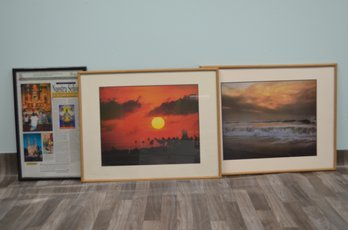 3 Framed Photographs