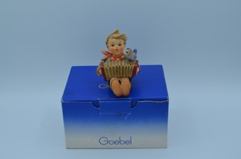 Hummel Goebel Style 1960s No 9 West Germany Heini Lets Sing Seated Figurine Signed 3.25Tall