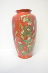 Vintage Overjoy Hong Kong Hand-painted Chinoiserie Ginger Jar Vase