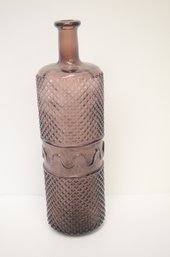 Purple Tall Glass Vase Bottle