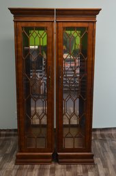 Mirrored Curio Cabinets (Set Of 2)