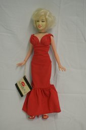 1983 Marilyn Monroe 18 Inch Plastic Doll Red Dress Eugene Doll Co World Doll