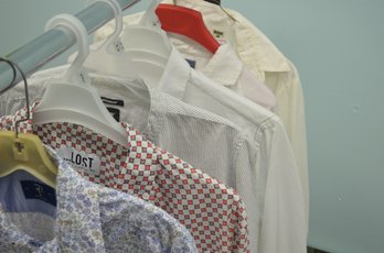 Clothing Lot BB: Designer Tagged Mixed Lot Dress Shirts