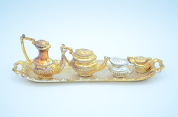 Miniature Metal Tea Service Set