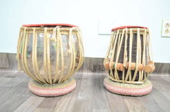 Pair Of Tabla Hand Drums
