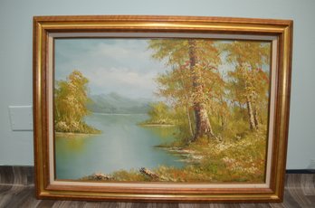 E. Chester Signed Style Original Oil Landscape Painting