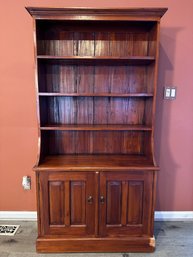 Handcrafted Antique Wooden Bookshelf Hutch