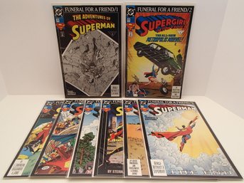 Eight DC Superman Funeral For A Friend 3-10