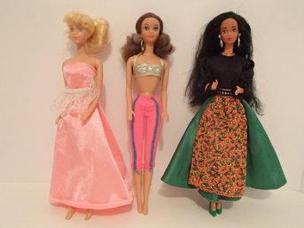 Lot Of Three Barbie Dolls