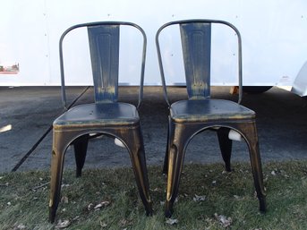 New Stackable Metal Chairs