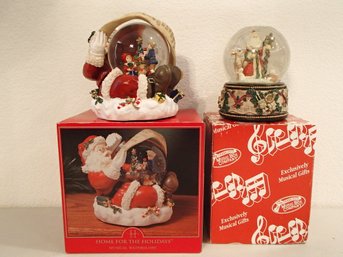 Christmas Music Box Snow Globes