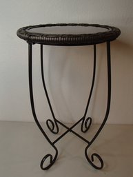 Glass Topped Plant Stand