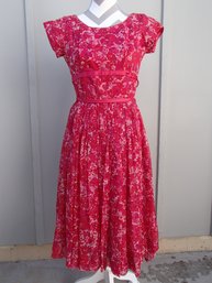 Lovely Flowing Vintage Dress By Alco