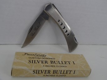 Silver Bullet Folding Knife By Frost Cutlery