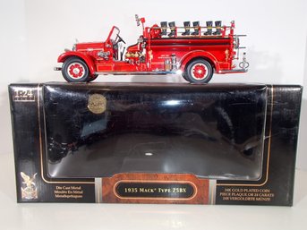 1935 Mack Type 75 BX Die Cast Metal Replica Fire Truck