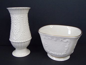 Lenox Vase And Bowl