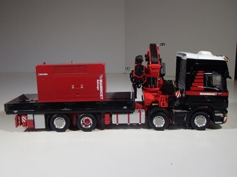 WSI Collectables Mammoet Scania R480 Truck With Self Loader And Generator