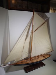 Large Wooden Sailboat 36' Tall By 37' Wide
