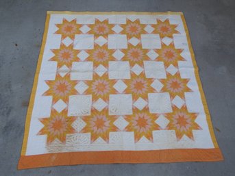 74' X 79' Hand Stitched Quilt Made In 1949
