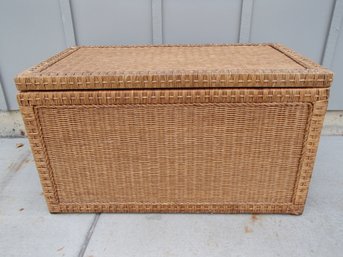 Solid Wicker Storage Chest By Pier 1 See Photos For Size