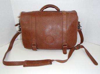 Chaps Eddie Bauer Genuine Leather Messenger Bag