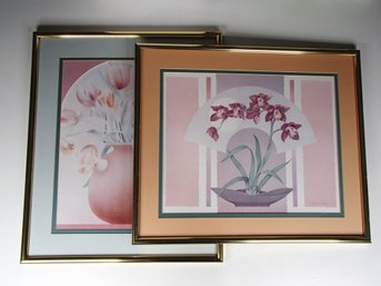 Gloria Erikson Iris Litho And Tulip Litho By Trans Designs