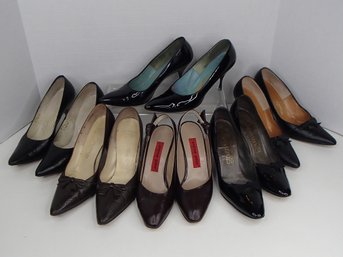 Six Vintage Heels See Photos For Condition