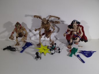 1994 Playmates Dark Baron, Dagger Action And Aracula Skeleton Warriors