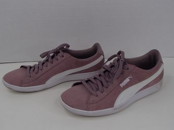 Purple Suede Low Top Sneakers By Puma Size 8.5