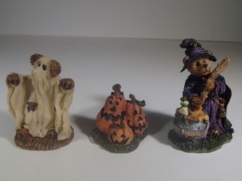 Boyds Punky Boobear's Haunted Halloween House Figurines