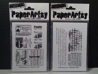 Two Paper Artsy Eclectic Rubber Stamps