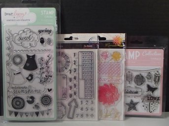 Four Clear Stamp Assortment Dear Lizzie, SEI, American Crafts