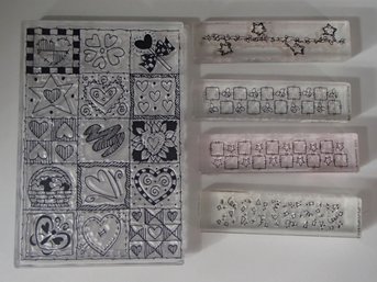Five Acrylic Block Stamp Set