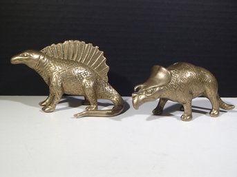 Vintage Brass Dinosaurs