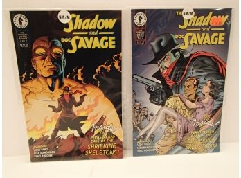 Two 'the Shadow And Doc Savage' Comic Books