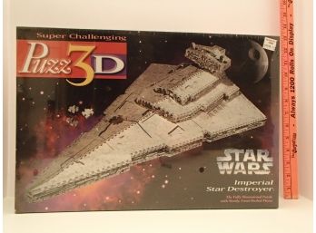 Milton Bradley Star Wars Imperial Star Destroyer 823 Piece 3D Puzzle