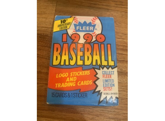 1990 FLEER BASEBALL SEALED PACK