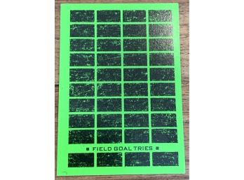 1975 FOOTBALL SCRATCH OFF CARD