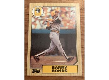 1987 BARRY BONDS TOPPS RC