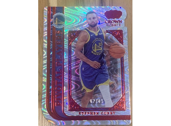 2021-22 CROWN ROYALE STEPH CURRY 2/49 !! PIVOTAL PLAYERS DIE CUT