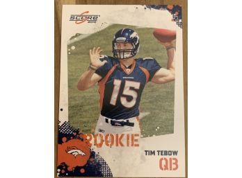 2010 TIM TEBOW SCORE SELECT ROOKIE CARD