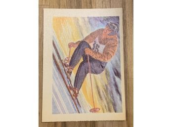 VINTAGE 1956 ADVENTURE CARDS -AN ARMY OF SKI ENTHUSIASTS